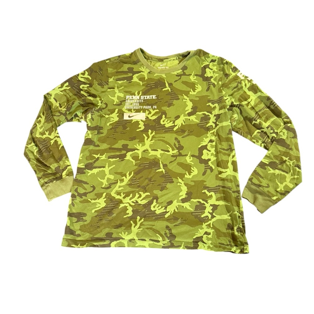 Nike Camo Penn State Long Sleeve Shirt Size XL